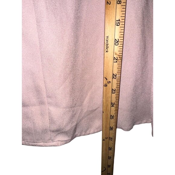 Maurices Womens Mauve Sleeveless V-Neck Blouse With Front Zipper XL - Picture 5 of 5